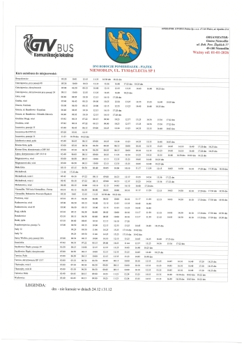 rozkład jazdy autobusów od 01.26r.