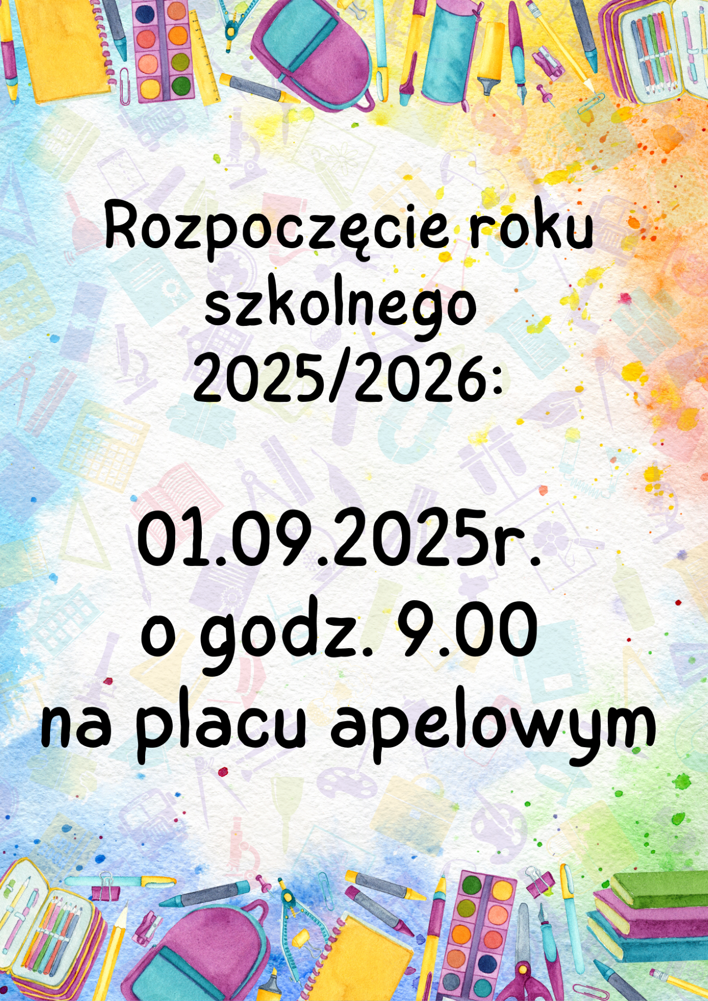 Rozpoczęcie roku szkolnego 2025/2026