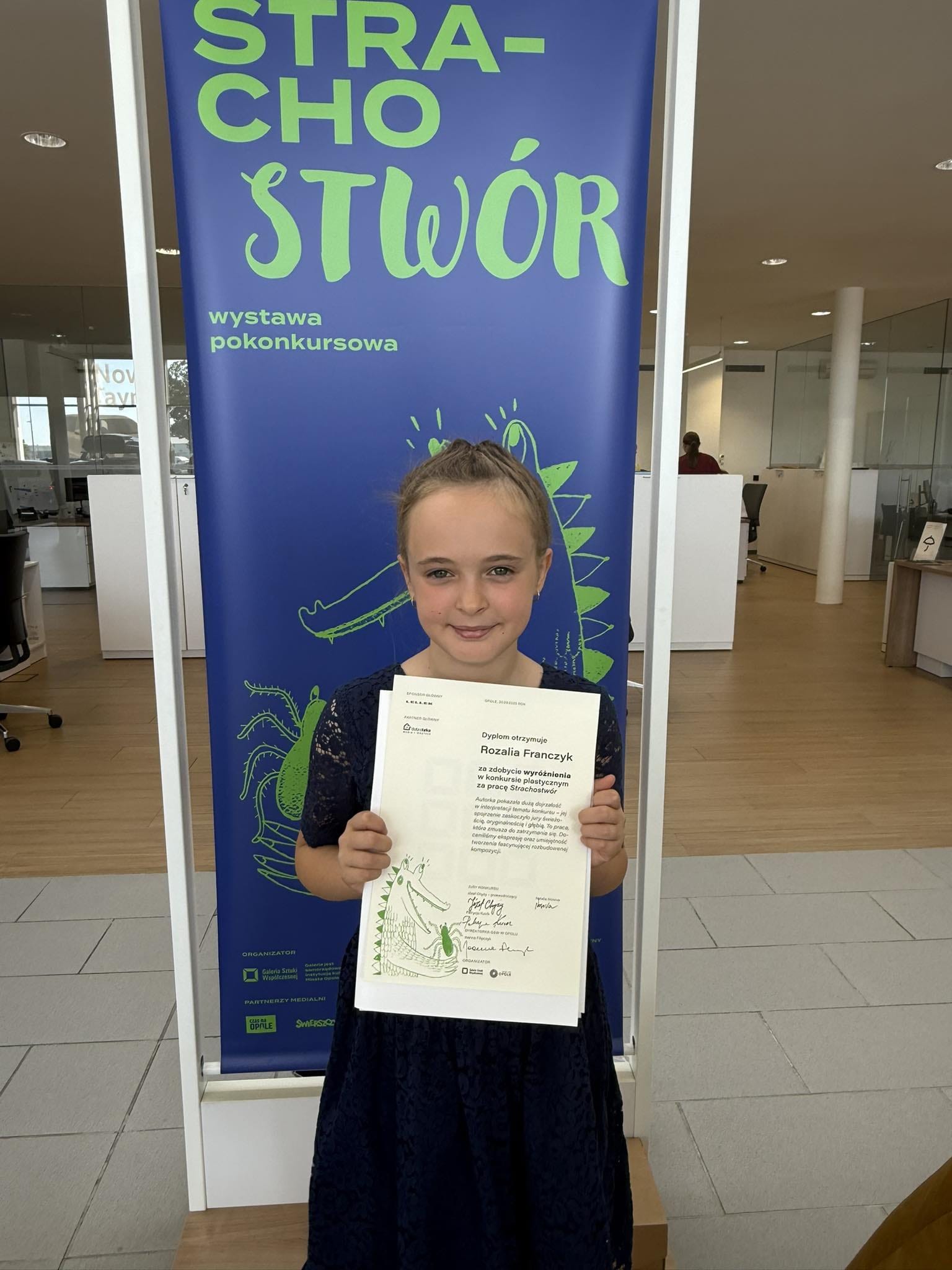Wyróżnienie w Ogólnopolskim Konkursie Plastycznym „Strachostwór”