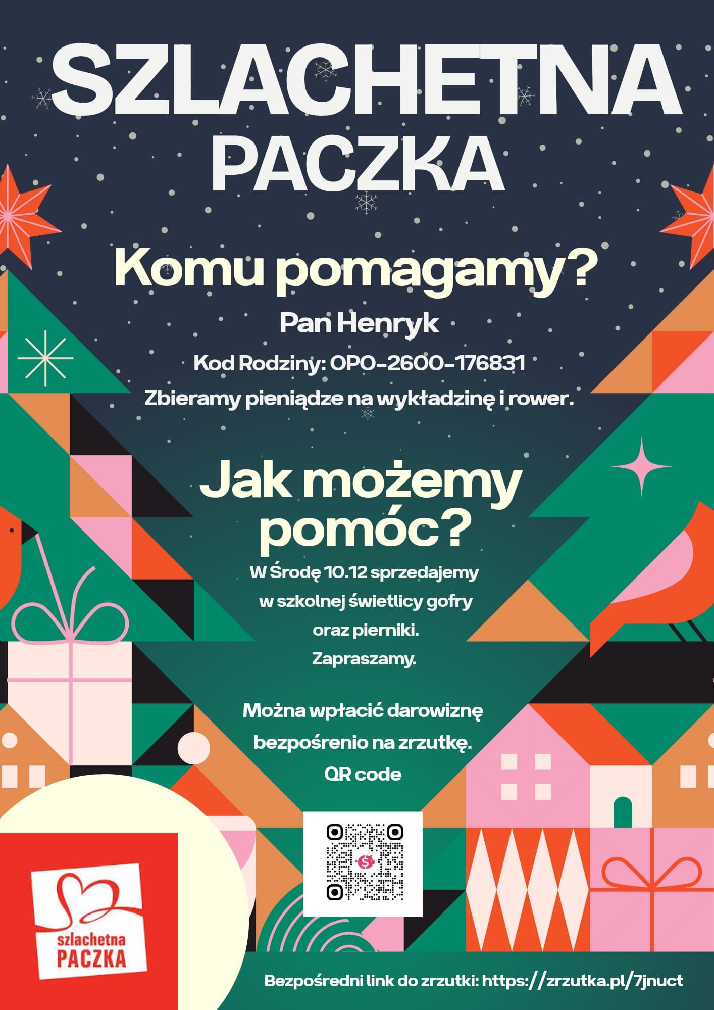 Kiermasz słodkości na cel Szlachetnej Paczki