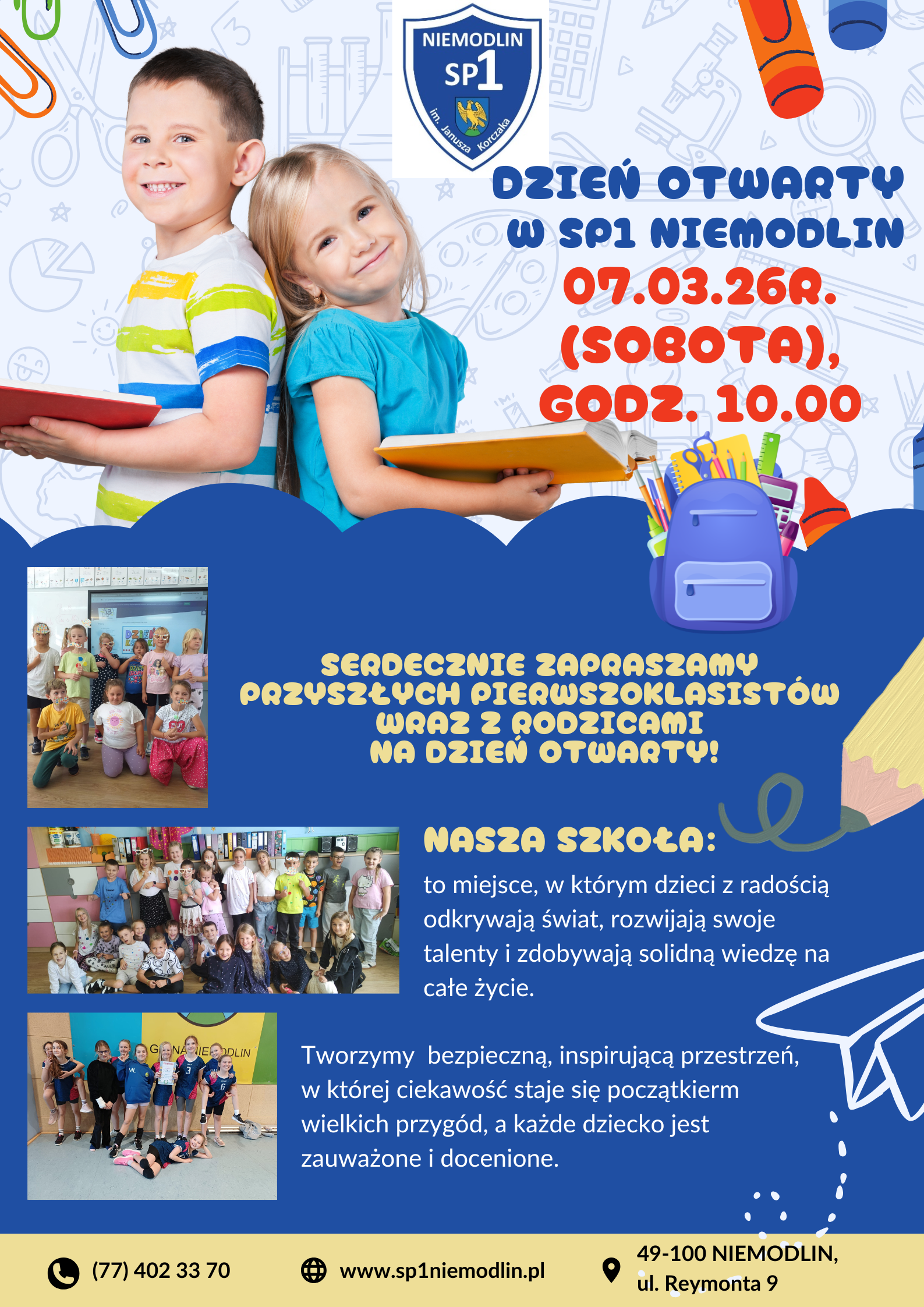 Zapraszamy na Dzień Otwarty w naszej szkole!