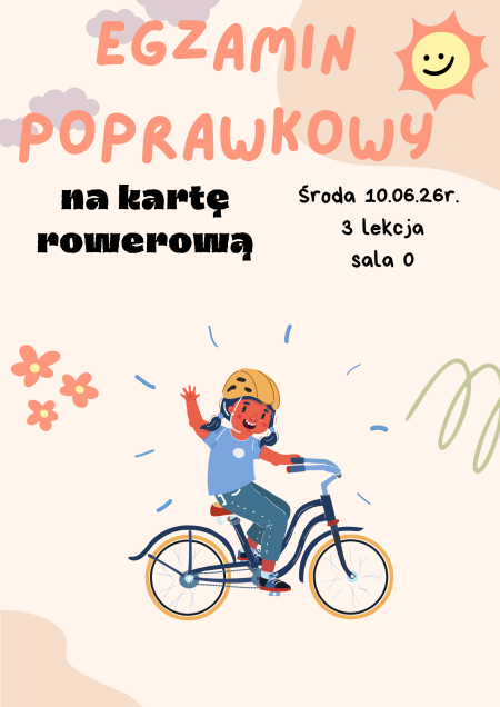 Karta rowerowa- egzamin poprawkowy