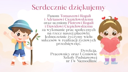 Podziękowania
