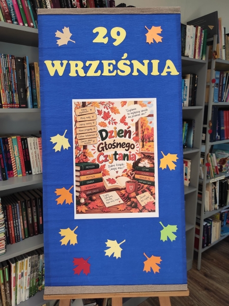 Dzień Głośnego Czytania w bibliotece szkolnej