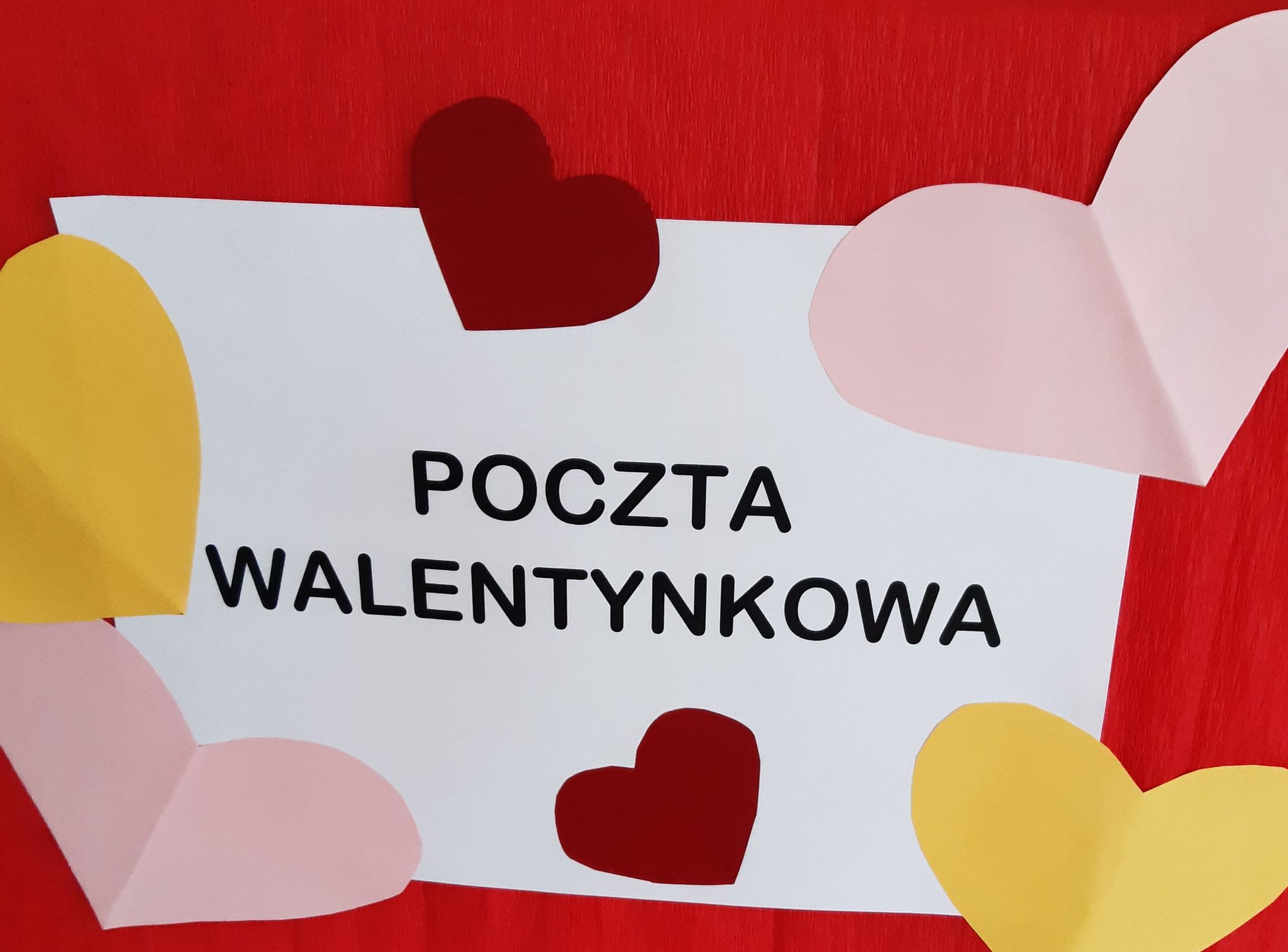 Poczta walentynkowa - Szkoła Podstawowa nr 1 im. Janusza Korczaka w  Niemodlinie