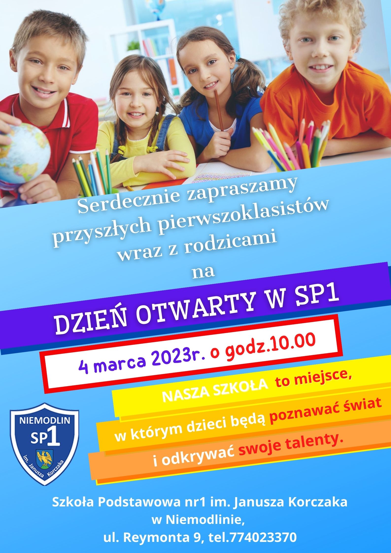 Plan Lekcji Sp1 Dzień Otwarty w SP1 - Szkoła Podstawowa nr 1 im. Janusza Korczaka w  Niemodlinie